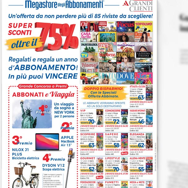 PAGINA PROMOZIONALE